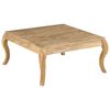 vidaXL Mesa de centro 80x80x40cm madeira mangueira maci&ccedil;a