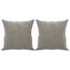 vidaXL Almofadas decorativas 2 pcs 40x40 cm veludo cinzento-claro