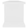 vidaXL Estantes de parede 2 pcs 90x18x20 cm contraplacado branco