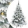 vidaXL &Aacute;rvore de Natal Artificial com 150 LEDs Branco 150 cm PE e PVC