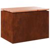 vidaXL Banco de jardim Ferro Enferrujado 60 x 40 x 43 cm A&ccedil;o corten