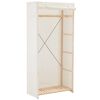 vidaXL Roupeiro 79x40x170 cm tecido branco