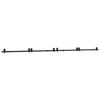 vidaXL Kit de ferragens para porta deslizante 400 cm a&ccedil;o preto
