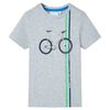T-shirt de manga curta para crian&ccedil;a cinzento 140