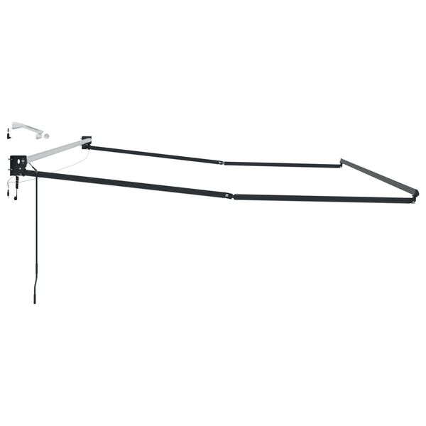 vidaXL Estrutura do Toldos Retr&aacute;teis El&eacute;tricos Antracite 4 &times; 3 m