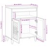 vidaXL Buffet Branco 33.5 x 60 x 75 cm