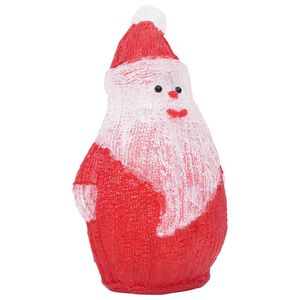 vidaXL Figura Pai Natal acr&iacute;lico c/ luzes LED interior e exterior 28cm