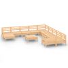 vidaXL 12 pcs conjunto lounge de jardim pinho maci&ccedil;o
