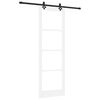 vidaXL Porta Deslizante ORKDAL 78 x 232 cm Branco e Preto