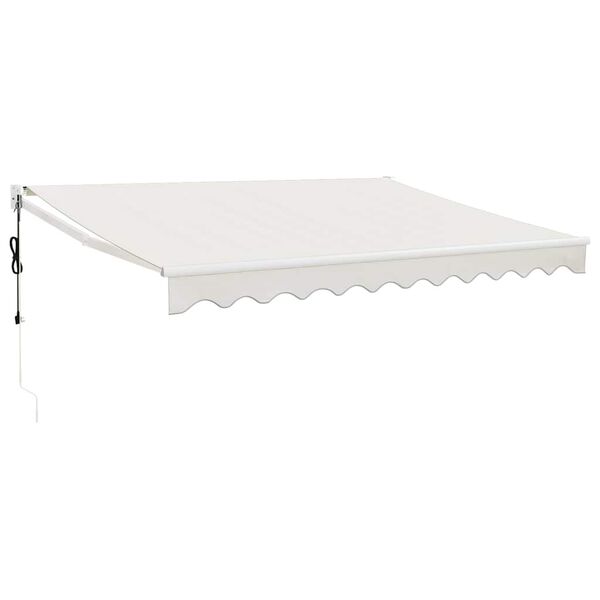 vidaXL Toldo retr&aacute;til autom&aacute;tico 3x2,5 m cor creme