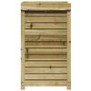 vidaXL Mesa jardinagem c/ prateleiras 82,5x50x86,5 cm pinho impregnado