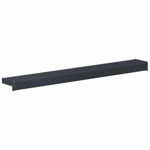 vidaXL Soleira de Janela Antracite com veios de madeira PVC