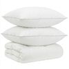 vidaXL Conjunto de Edred&atilde;o 90% Penas de Ganso FULDA 3 unid. 310 GSM