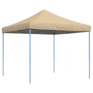 vidaXL Tenda de Festa 292 x 292 x 315 cm Bege Tecido Oxford