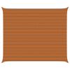 vidaXL Vela de sombra solar Laranja e Marrom 6 x 5 m