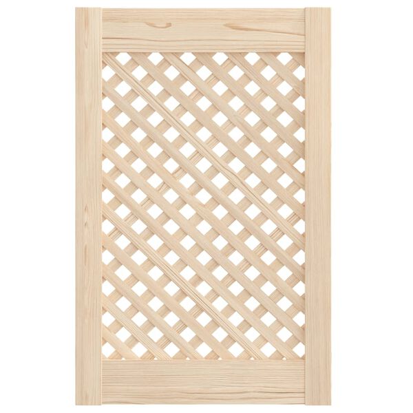 vidaXL Portas de arm&aacute;rio design treli&ccedil;a 2 pcs 39,5x61,5cm pinho maci&ccedil;o