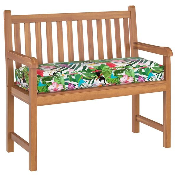 vidaXL Almofada Floral Multicolor 110 x 40 x 8 cm Tecido Oxford