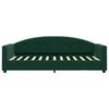 vidaXL Sof&aacute;-cama 90x200 cm veludo verde-escuro
