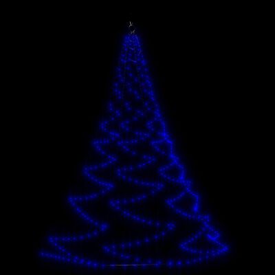 vidaXL Árvore de Natal parede 720 luzes LED 5 m int/ext azul 