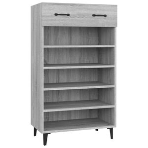 vidaXL Sapateira 60x35x105 cm derivados de madeira cinzento sonoma
