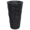 vidaXL Vaso c/ interior remov&iacute;vel 8/22 L c/ aspeto ranhurado antracite