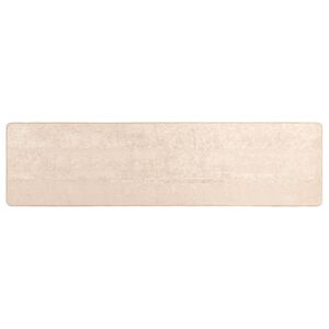 vidaXL Passadeira MARSA Creme 250 x 100 cm Poli&eacute;ster e PVC