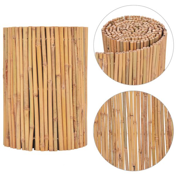 vidaXL Cerca de bambu 500x30 cm