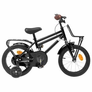 vidaXL Bicicleta Infantil 12 Polegadas para 2-4 anos Preto