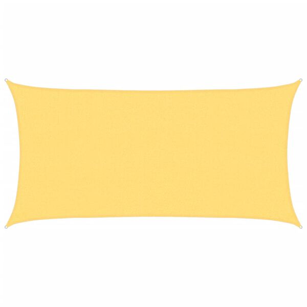 vidaXL Para-sol estilo vela 160 g/m² 2x3,5 m PEAD bege