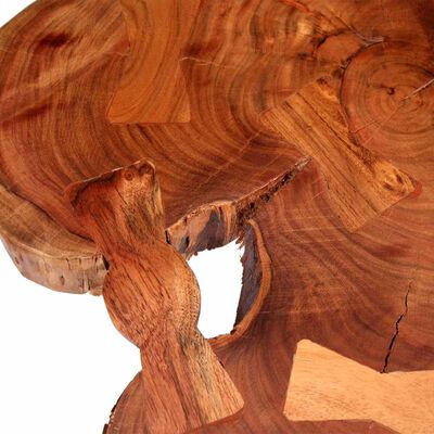 vidaXL Mesa de centro de tronco madeira de acácia maciça (55-60)x40 cm