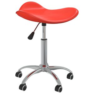 vidaXL Cadeira de escrit&oacute;rio couro artificial vermelho
