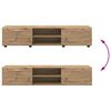 vidaXL Conjunto de m&oacute;vel de TV Carvalho Artesanal Madeira processada