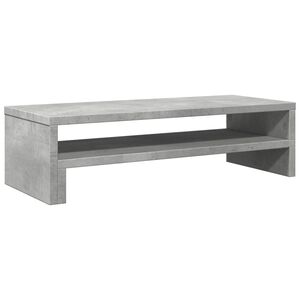 vidaXL Suporte monitor 54x22x15 cm derivados madeira cinzento cimento