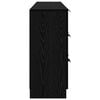 vidaXL Buffet 3 pcs Carvalho Preto 181 x 30 x 70 cm Madeira processada