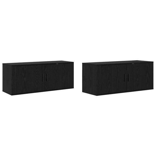 vidaXL Conjunto de Arm&aacute;rio de TV montado na parede 2 pcs