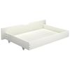 vidaXL Estrutura de cama com 2 gavetas 140x200 cm pinho maci&ccedil;o branco