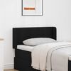 vidaXL Orelha de Cabeceira Preto 40,5 x 40,5 x 4 cm PVC