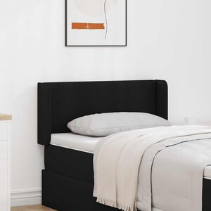 vidaXL Orelha de Cabeceira Preto 40,5 x 40,5 x 4 cm PVC