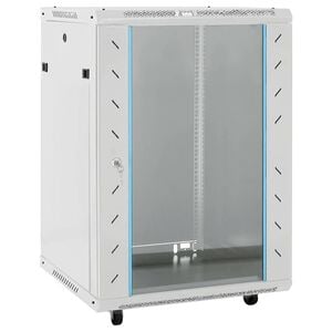 vidaXL Arm&aacute;rio bastidor 15U 19" IP20 60x45x86 cm cinzento