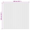 vidaXL Tapete retangular 100x100 cm bambu castanho