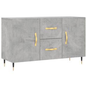vidaXL Aparador 100x36x60 cm derivados de madeira cinzento cimento