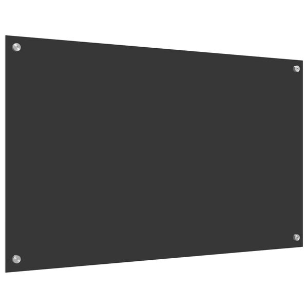 vidaXL Prote&ccedil;&atilde;o de Cozinha Cinzento escuro 100 x 60 x 0,6 cm