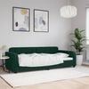 vidaXL Sof&aacute;-cama 90x200 cm veludo verde-escuro
