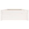 vidaXL Estrutura de cama c/ gavetas 90x200 cm branco