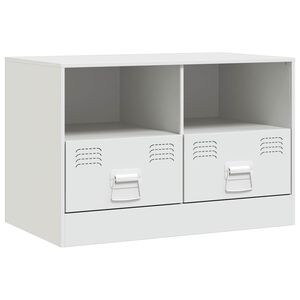 vidaXL M&oacute;vel de TV 67x39x44 cm a&ccedil;o branco