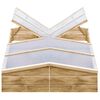 vidaXL Estufas 2 pcs 200x50x35 cm madeira de pinho impregnada