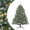vidaXL &Aacute;rvore de Natal Artificial Verde 150 cm PVC, Pl&aacute;stico e A&ccedil;o