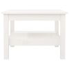 vidaXL Mesa de centro 55x55x40 cm pinho maci&ccedil;o branco