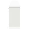 vidaXL Prateleiras parede forma cubo 2 pcs derivados de madeira branco