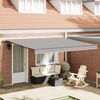 vidaXL Toldo Retr&aacute;til Cinzento-claro 400 &times; 300 cm Poli&eacute;ster e A&ccedil;o